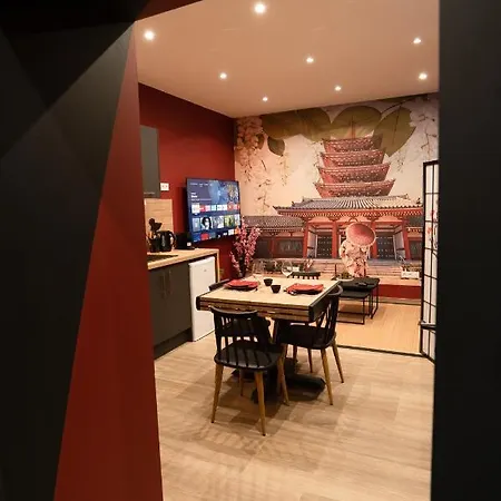 Appartement Capsule Japon - Jacuzzi - Netflix & Ecran Cinema - Xbox Trith-Saint-Leger